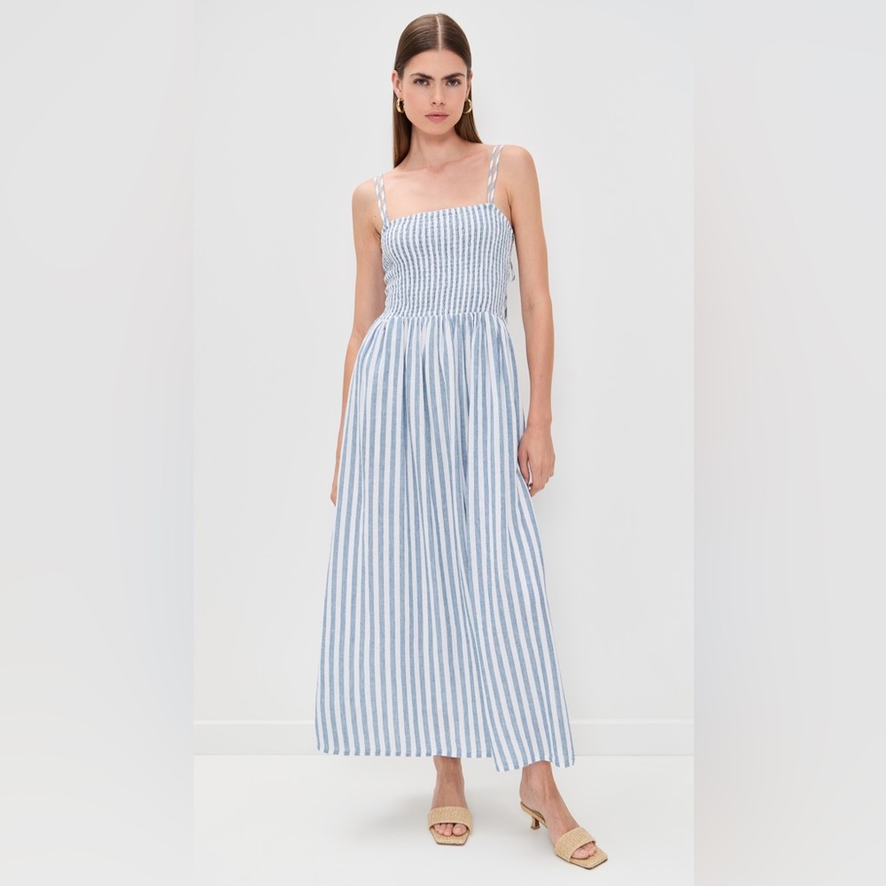 Z Supply Navy and Cream Nadine Striped Dress -NWT